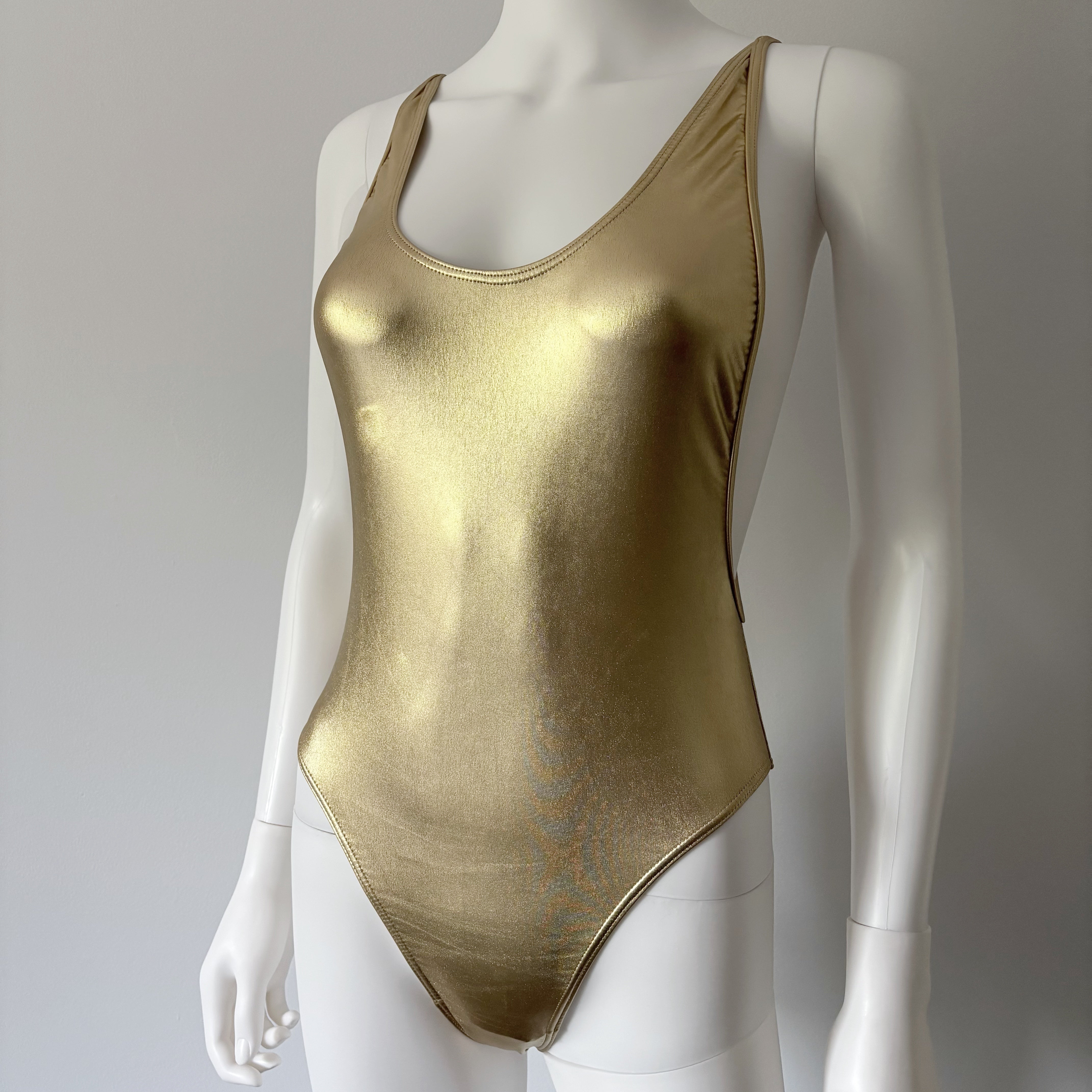 Gold Lamé Bodysuit