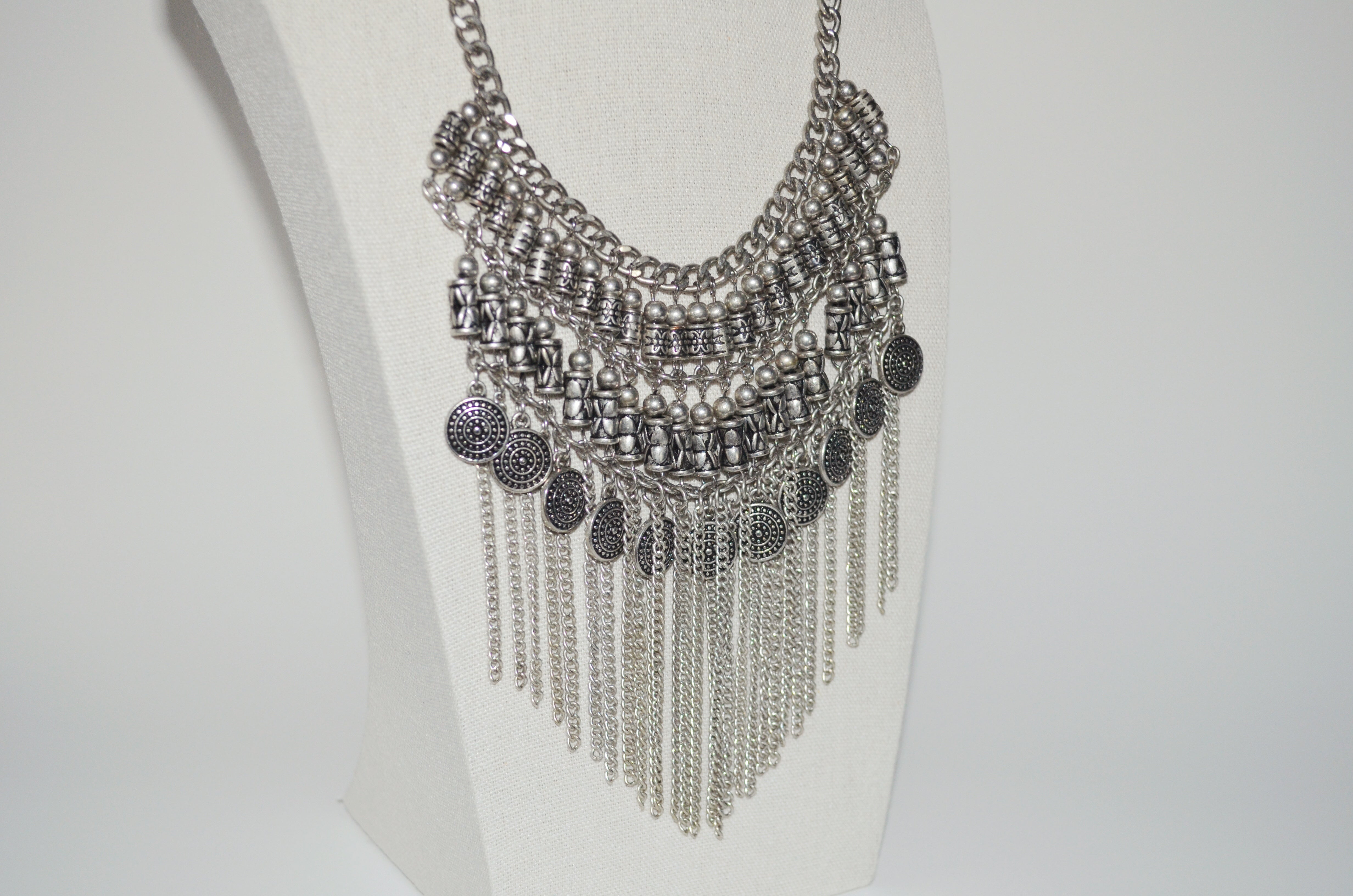 Bohemian Style 2000s Chain Fringe Necklace