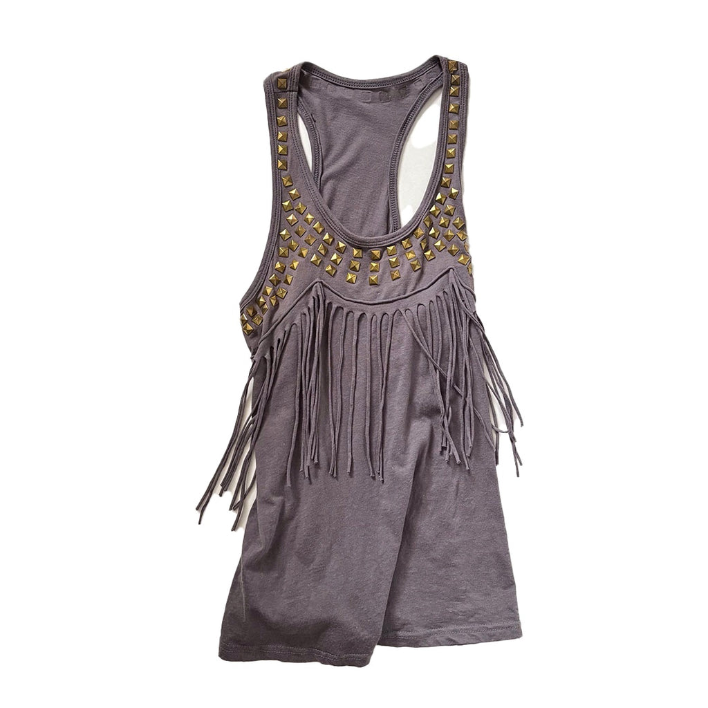 Purple Fringe Tank