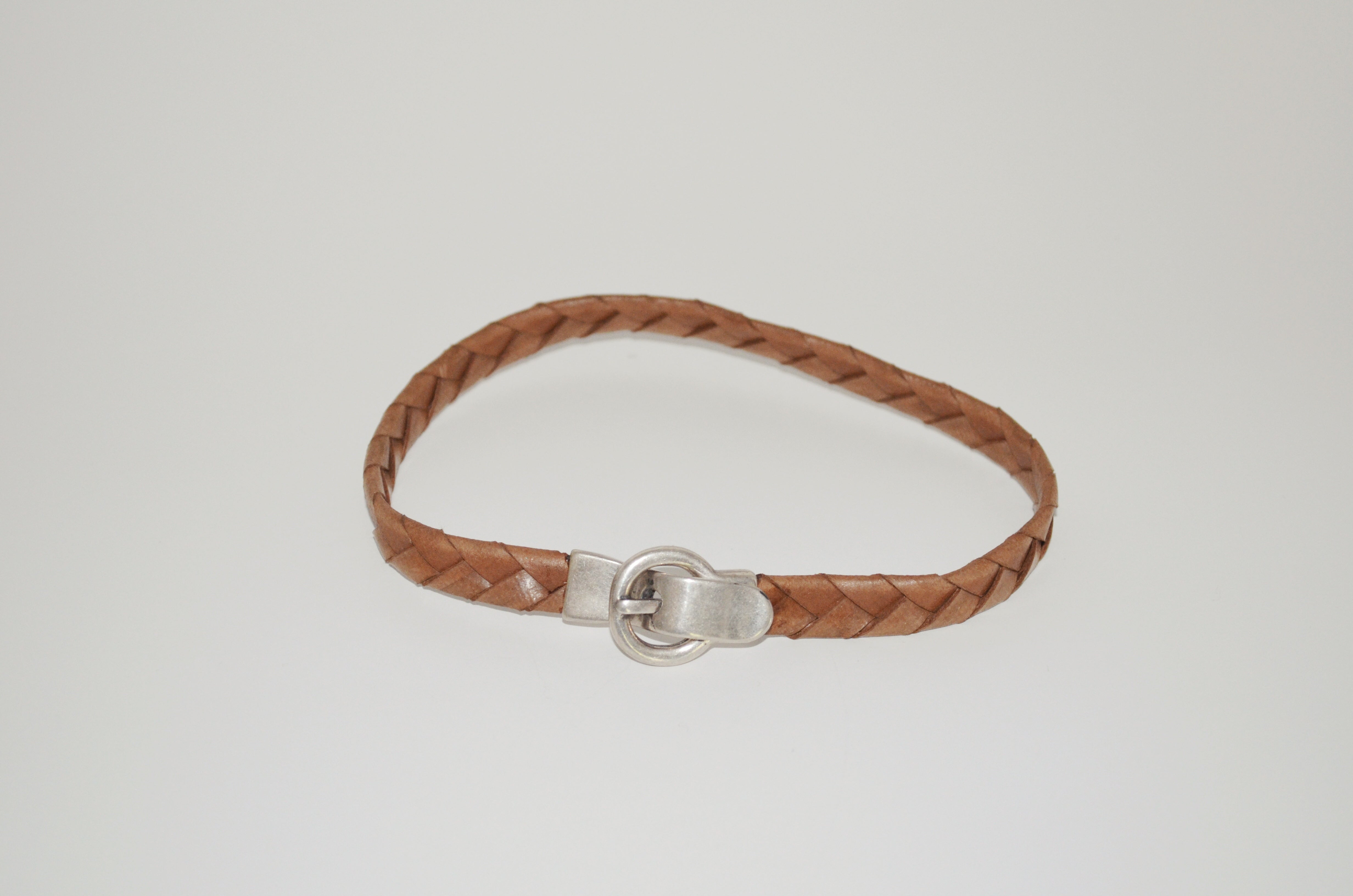 Bohemian Style 2000s Leather Choker Necklace