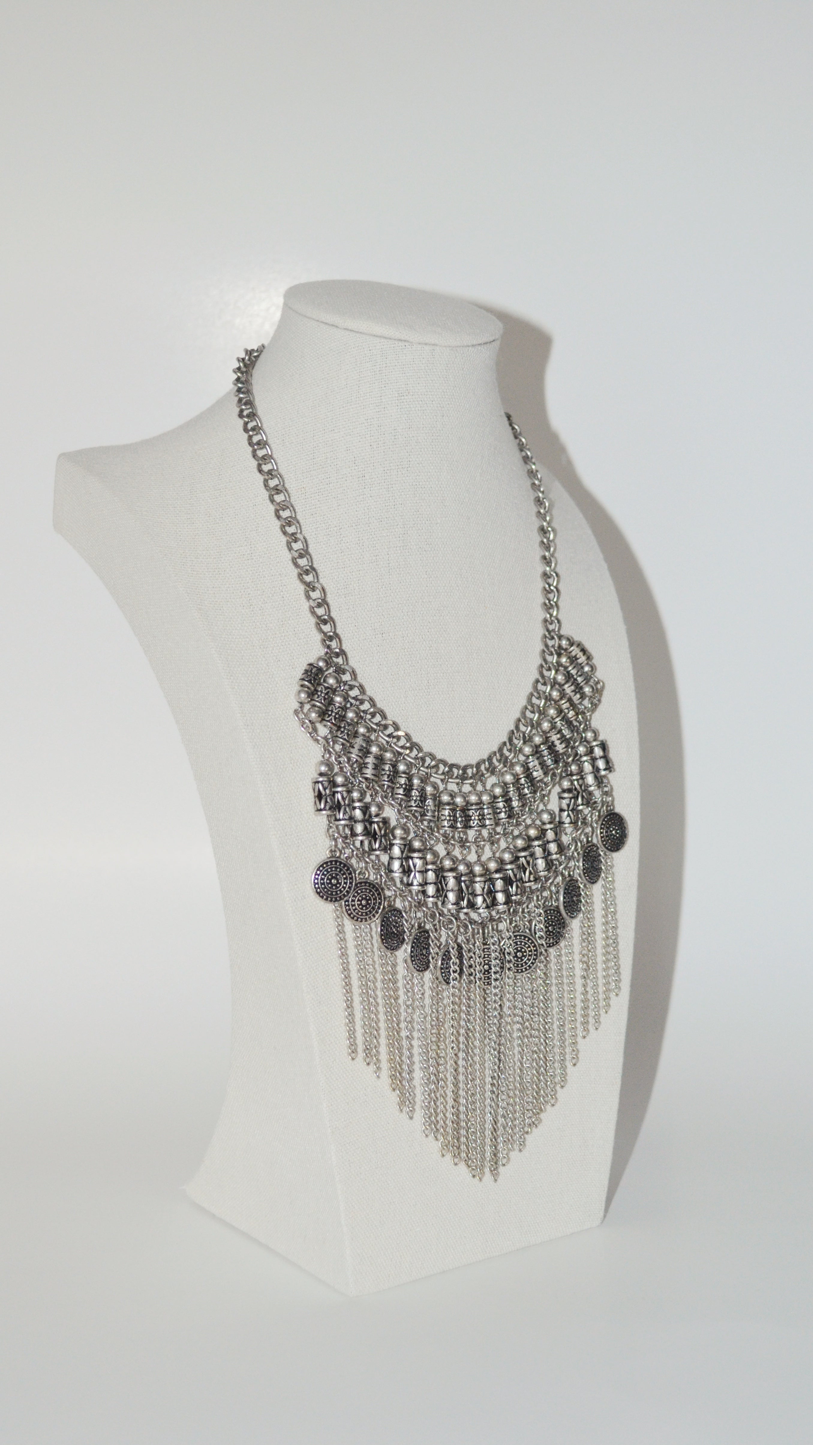 Bohemian Style 2000s Chain Fringe Necklace