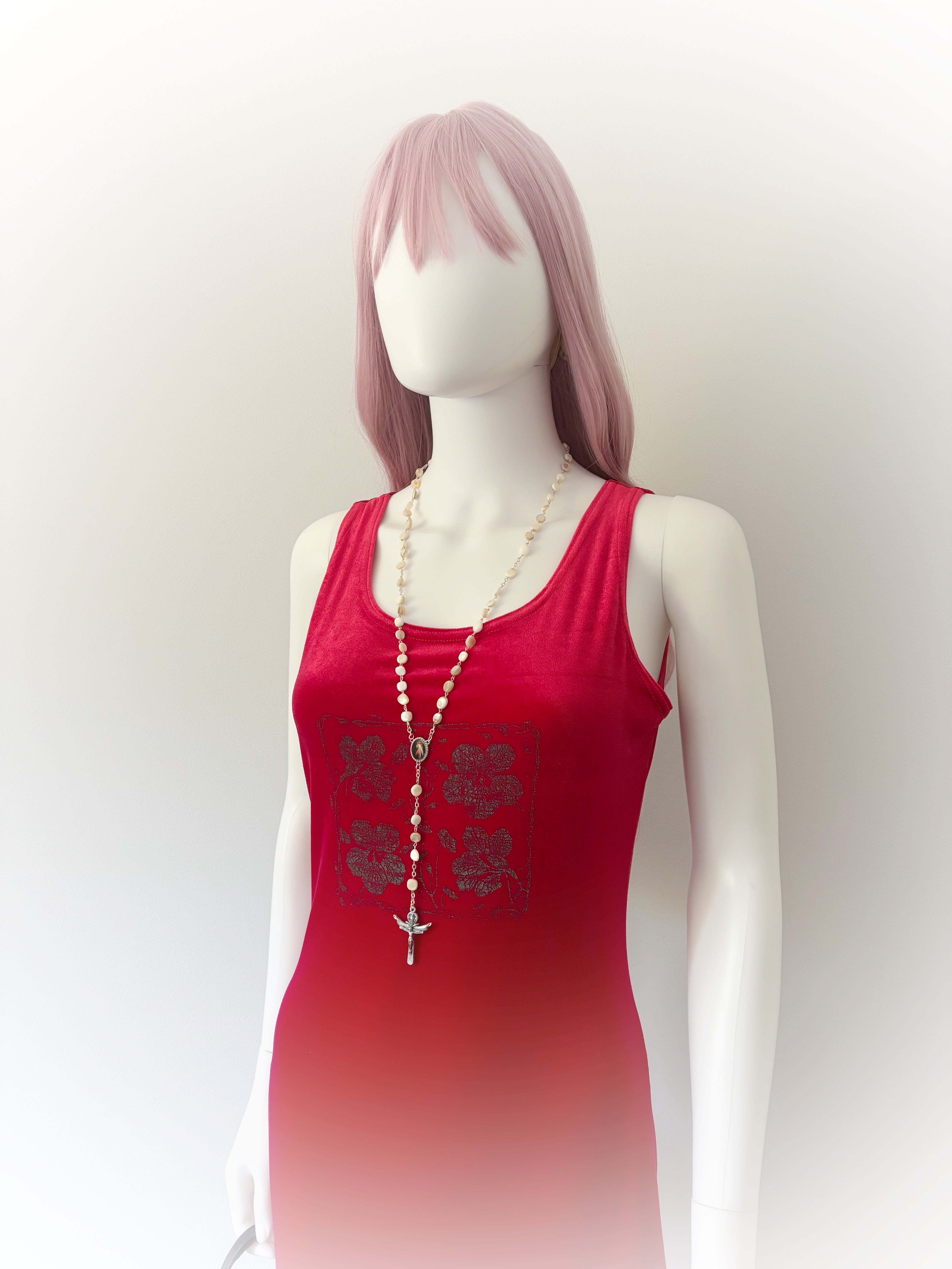 90s Red Velvet Slip Dress