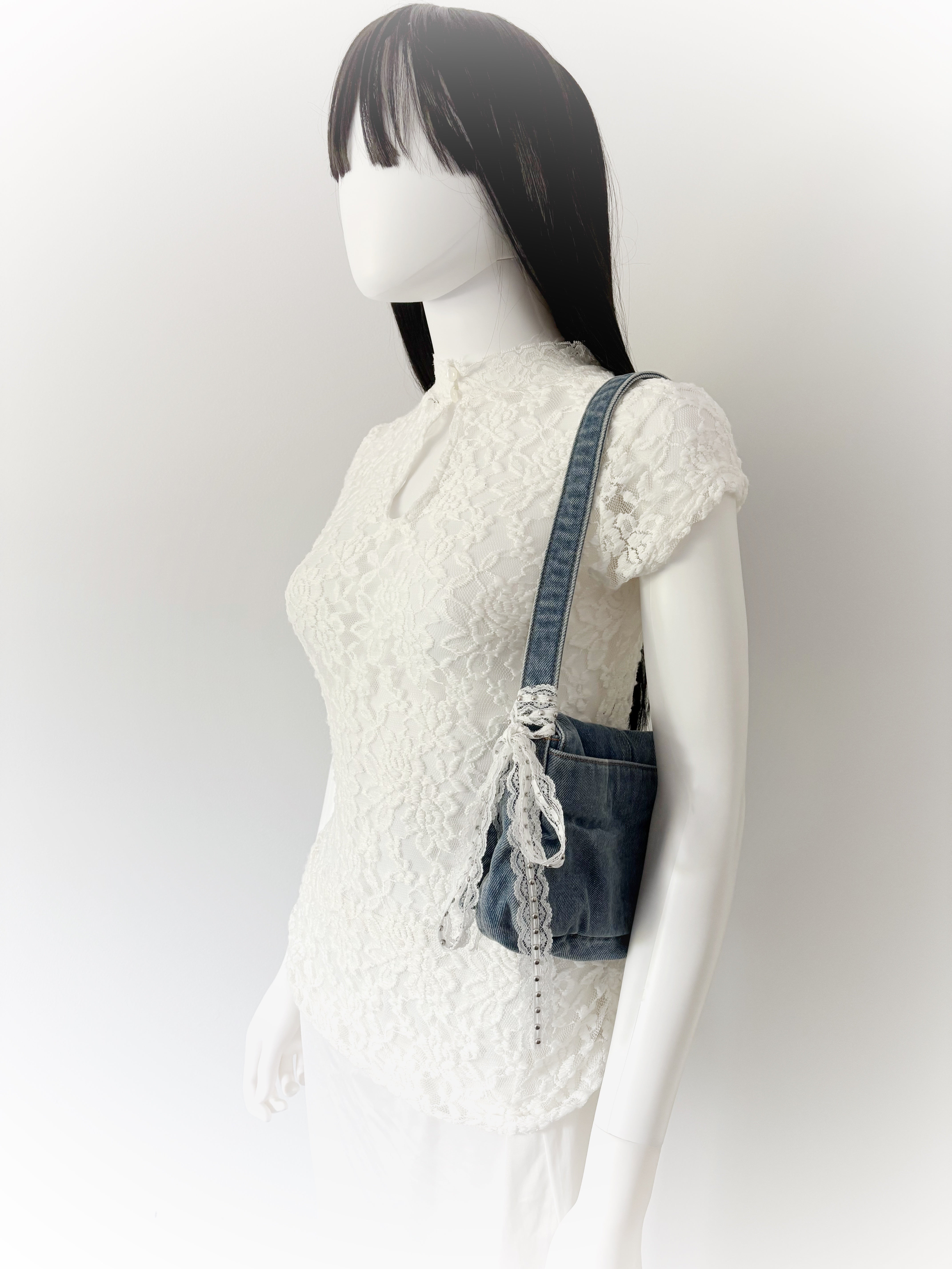 Lace Short Sleeve Blouse