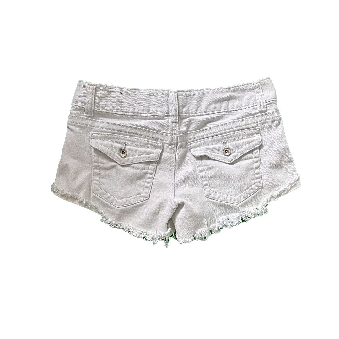 White Guess Short Shorts