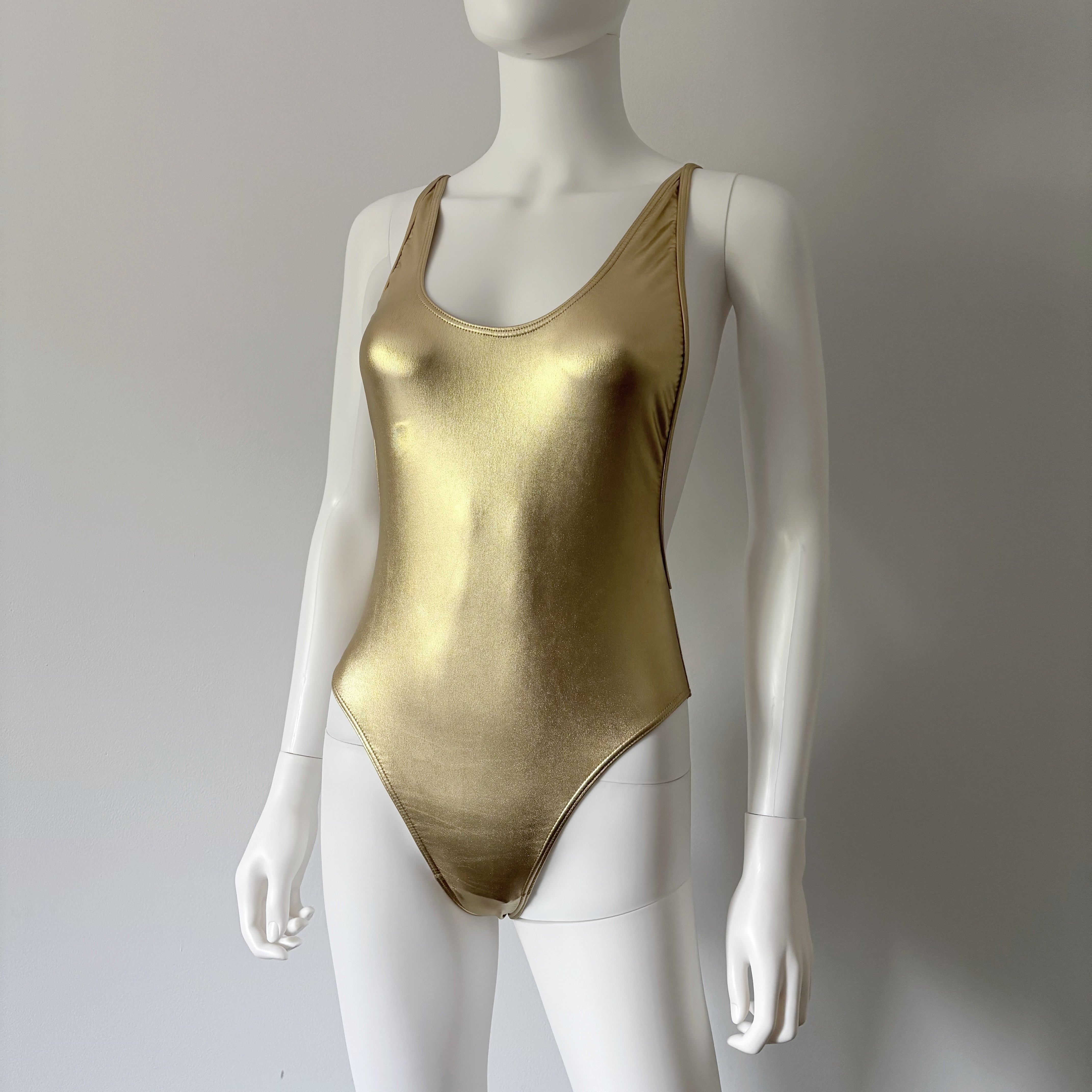 Gold Lamé Bodysuit