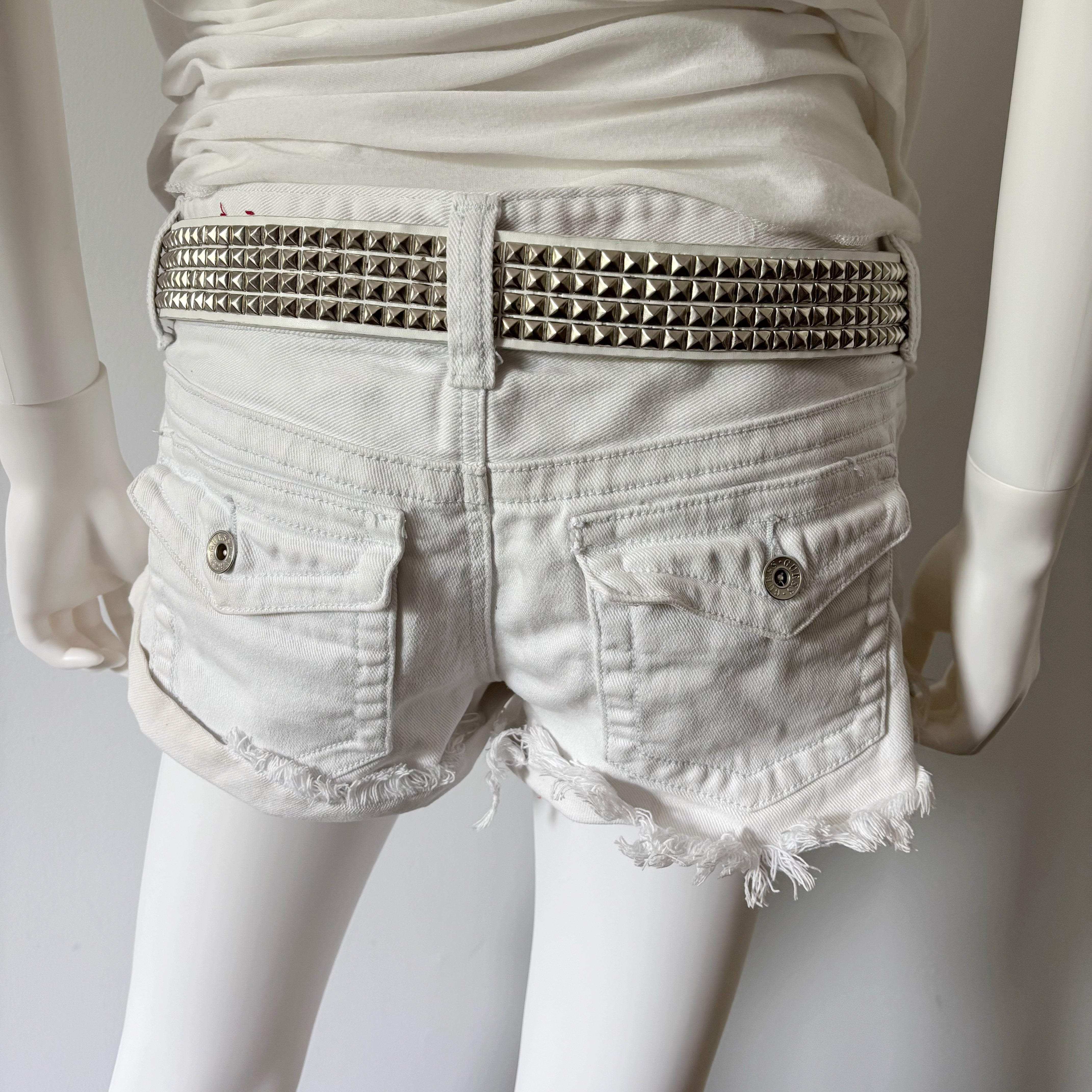 White Guess Short Shorts