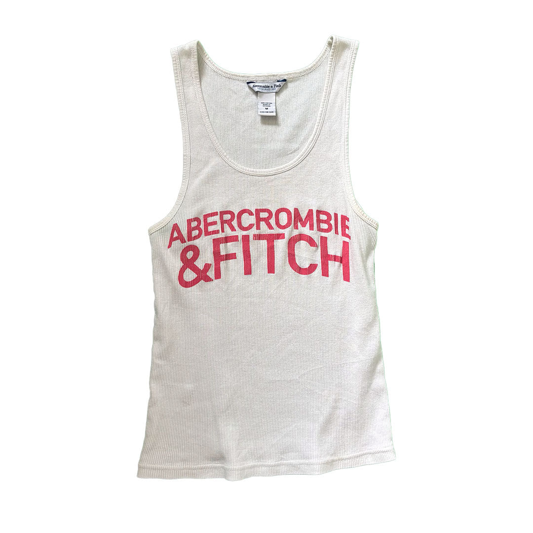 Abercrombie and Fitch White Tank