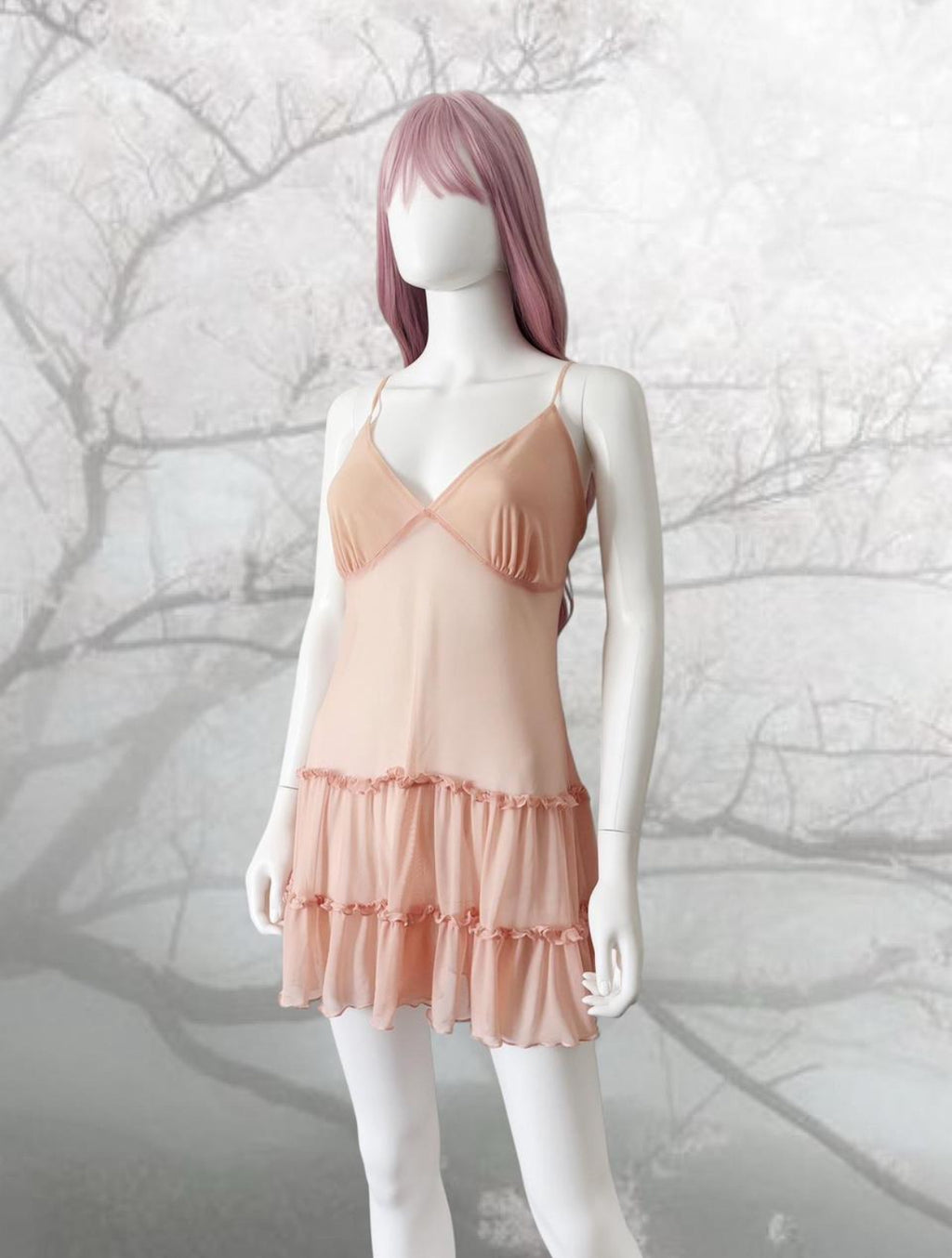 La Vie en Rose Women's Pink and Tan Dress