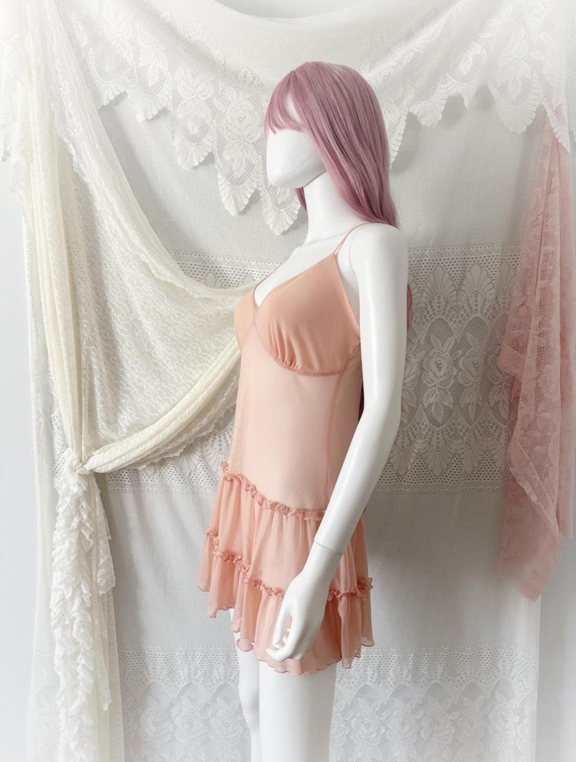 La Vie en Rose Women's Pink and Tan Dress