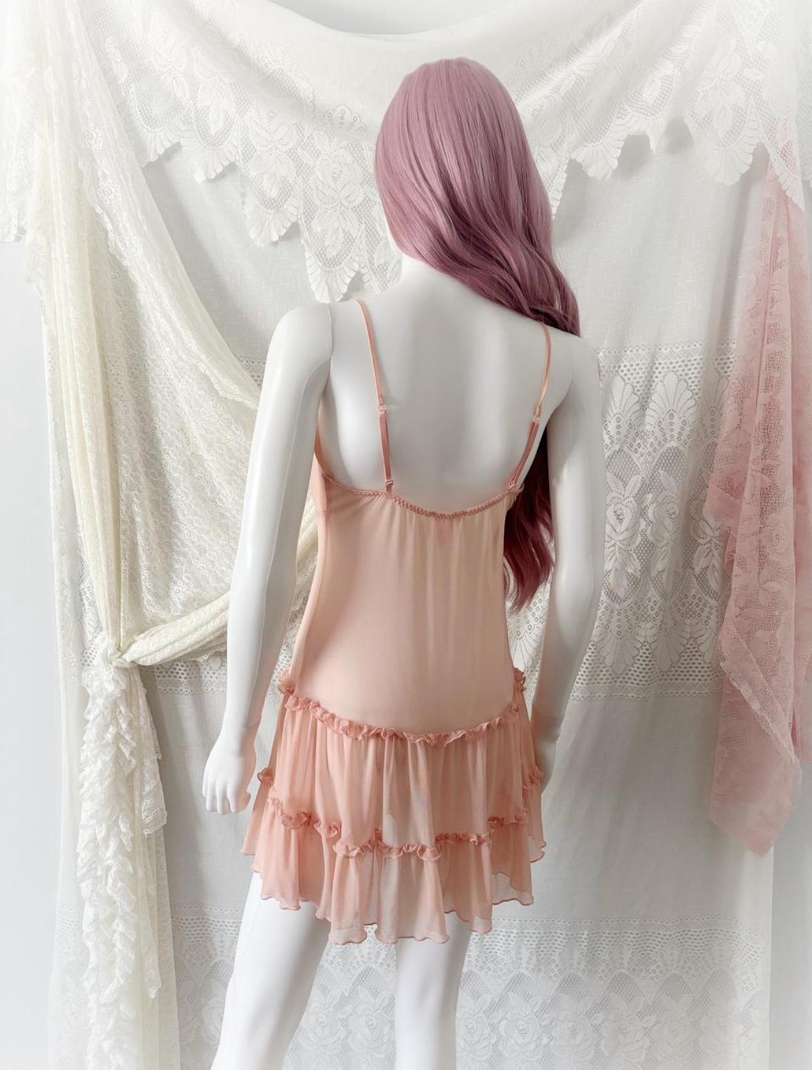 La Vie en Rose Women's Pink and Tan Dress