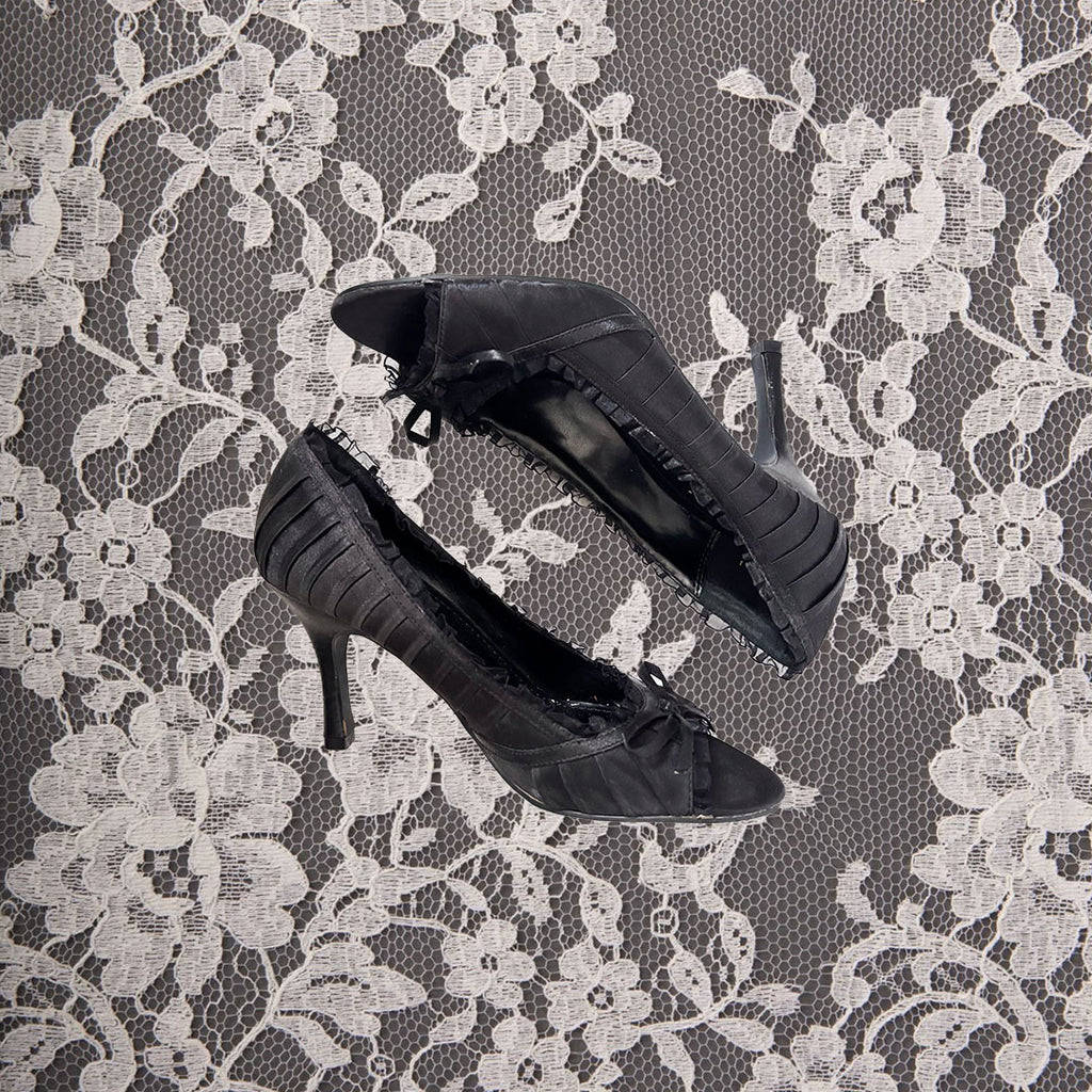 Black Lace Heels