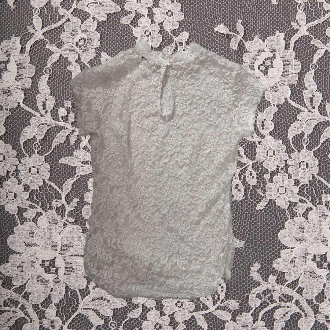 Lace Short Sleeve Blouse