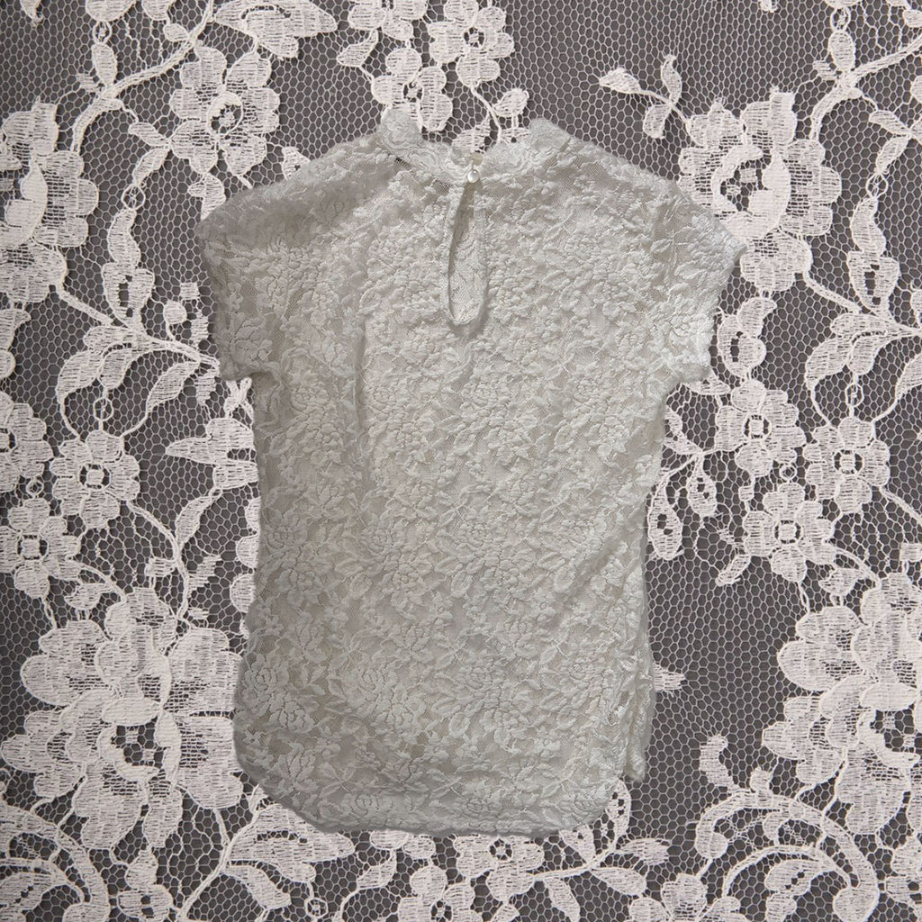 Lace Short Sleeve Blouse