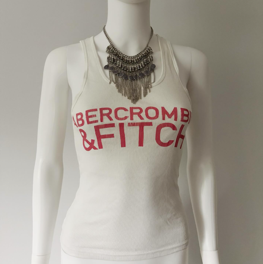 Abercrombie and Fitch White Tank